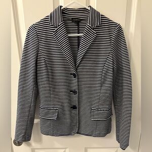 Talbots cotton stripped blazer